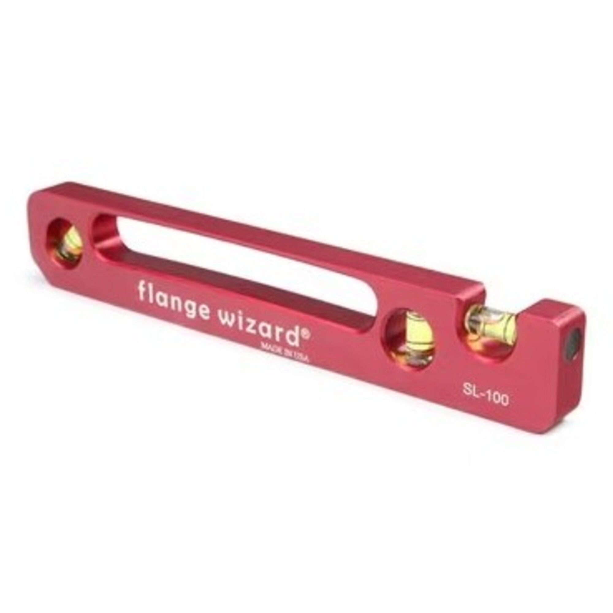 Flange Wizard, Standard Pocket Level, Included (qty.) 1 Tool Length 12 in, Material Aluminum, Model# FLWSL100